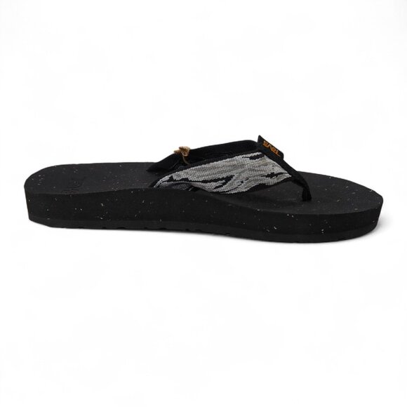 Teva Reflip Wave Flip Flip Sandals 1124044 Women's 7 Grey / Black - Picture 8 of 11